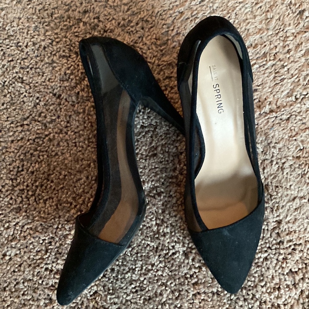 Call it Spring Black Heels